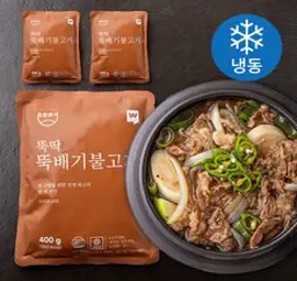 한인한식 뚝딱 뚝배기 불고기 (냉동), 400g, 3개