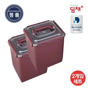 위니아 딤채 김치통 김치용기 투명EZ생생용기 6.3L 2개입 (WD005985), 2개